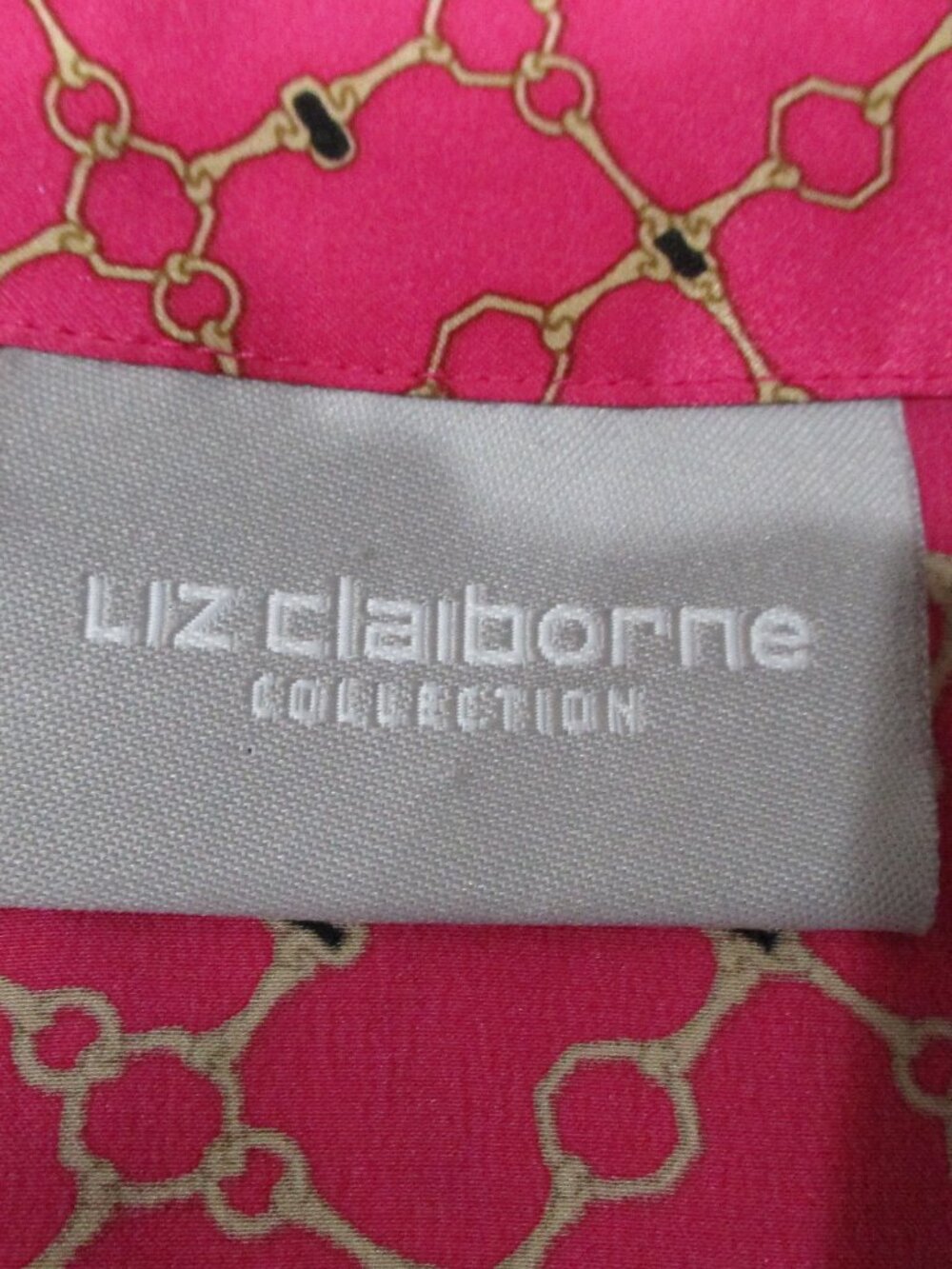 Liz Claiborne Collection Long Sleeve 100% Silk Blouse - Picture 6 of 7